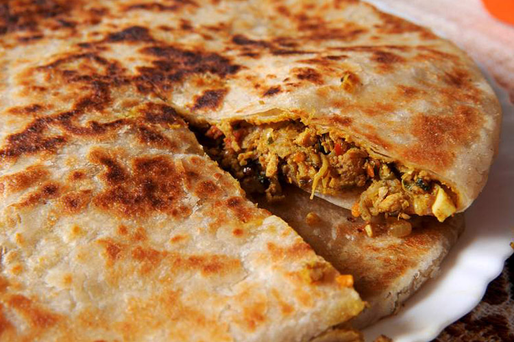 2 Mutton Keema Paratha