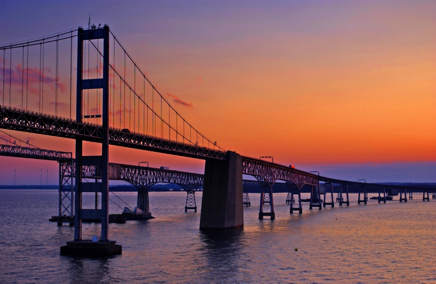 5. The Chesapeake Bay Bridge – Maryland