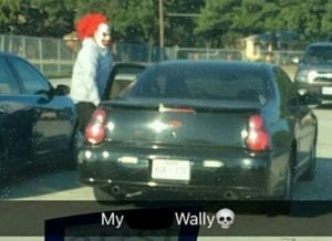 creepy clown in dallas