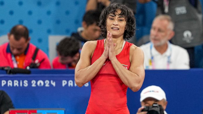 deccanherald_2026-05-22_t35848hr_India's Vinesh Phogat celebrates after winning her Women's Freestyle 50kg semi-final wrestling match