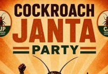 COCKROACH JANATA PARTY (CJP) SHOULD REMAIN APOLITICAL!